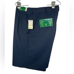 Louis Raphael (NWT) Dark Blue Pleated Golf Shorts Men’s 42W